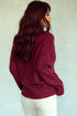 V Neck Drop Shoulder Knitted Sweater